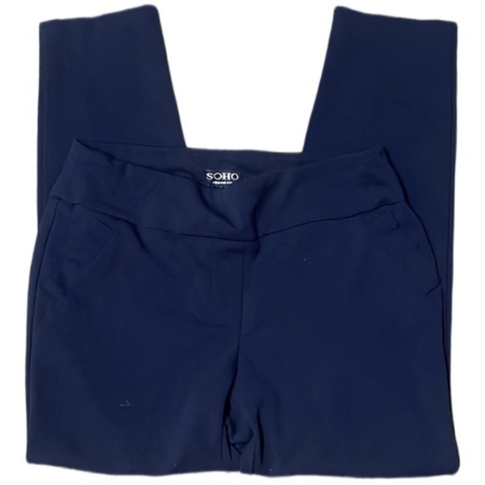 Navy blue Capri pants size M– elastic waist – GREAT CONDITION!
-